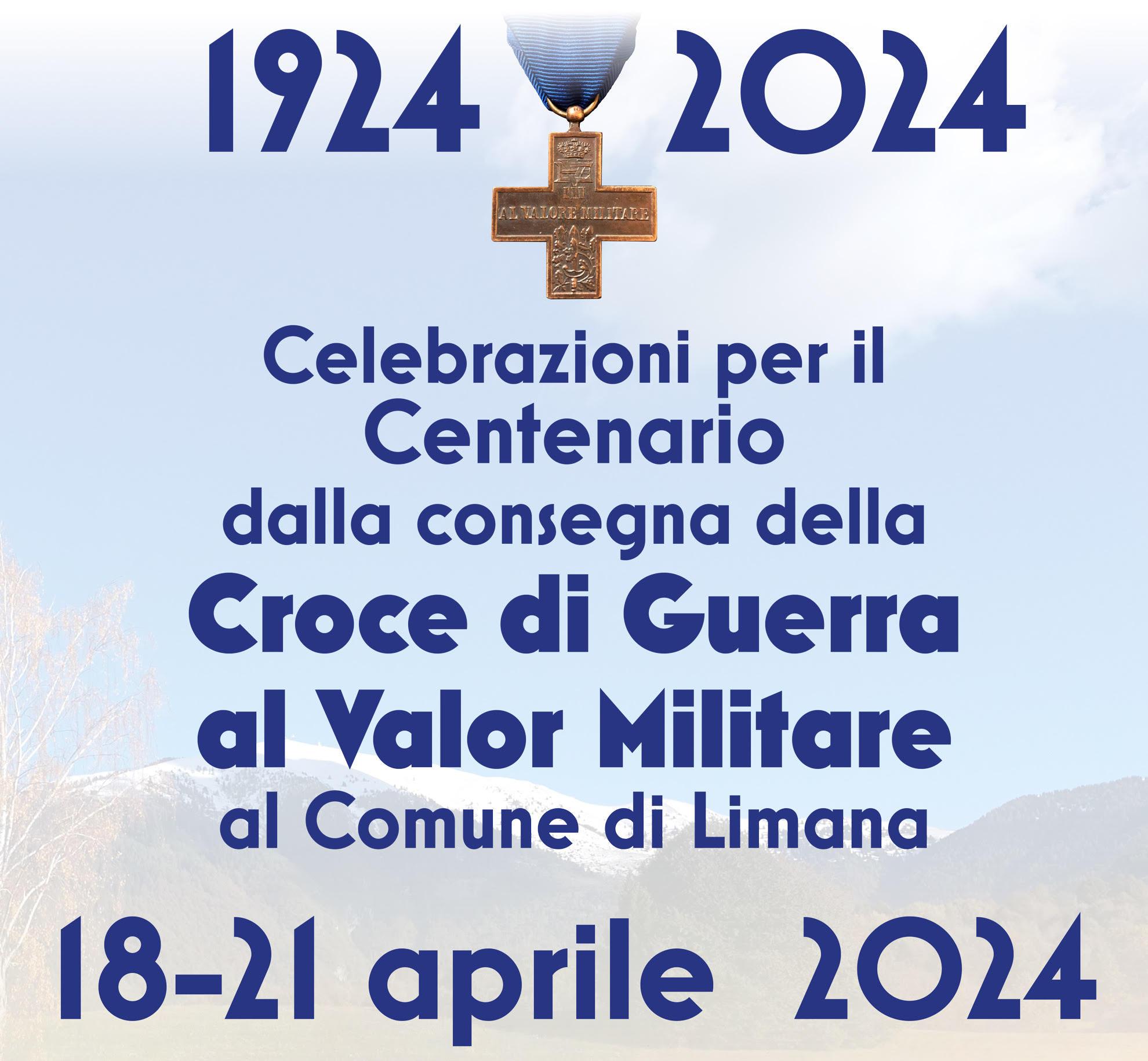 Centenario consegna della Croce di Guerra al Valore Militare al Comune di Limana 